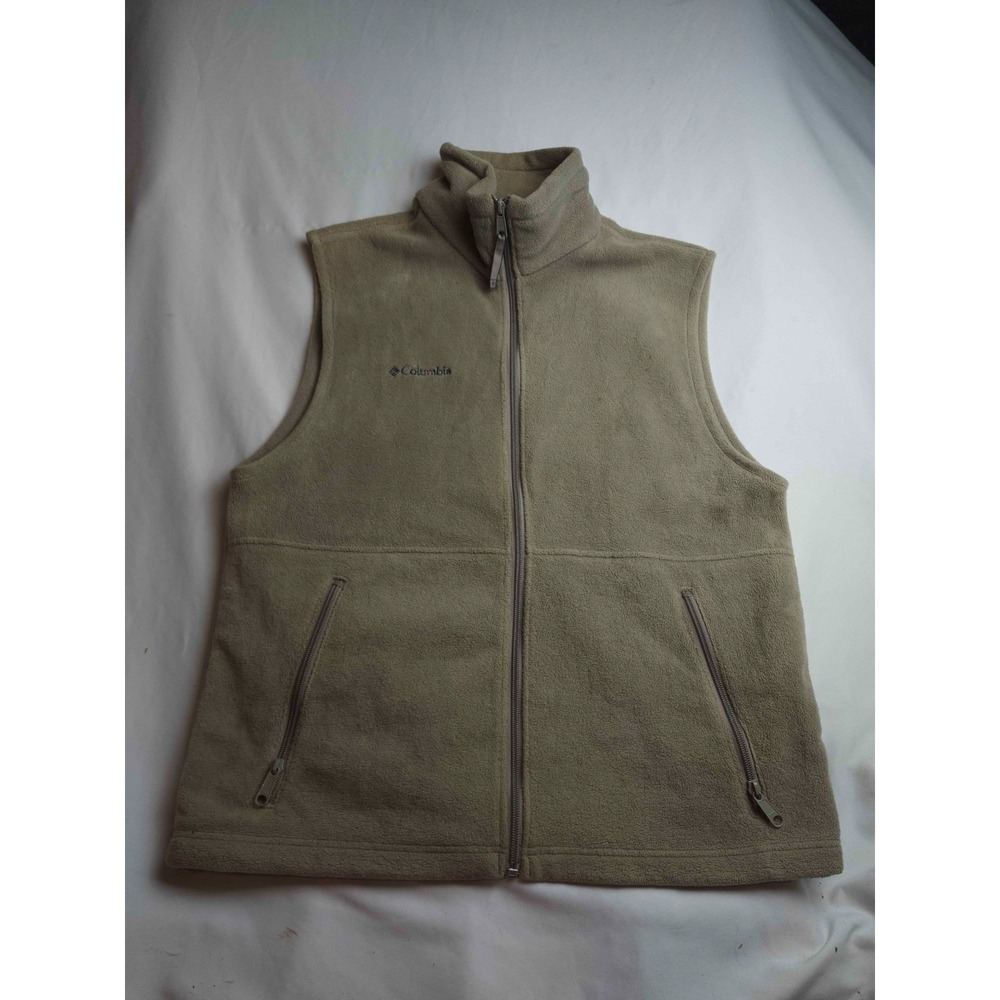 Columbia Vest Mens M Beige Gorpcore Outdoor Utility Minimalist Hiking Activewear